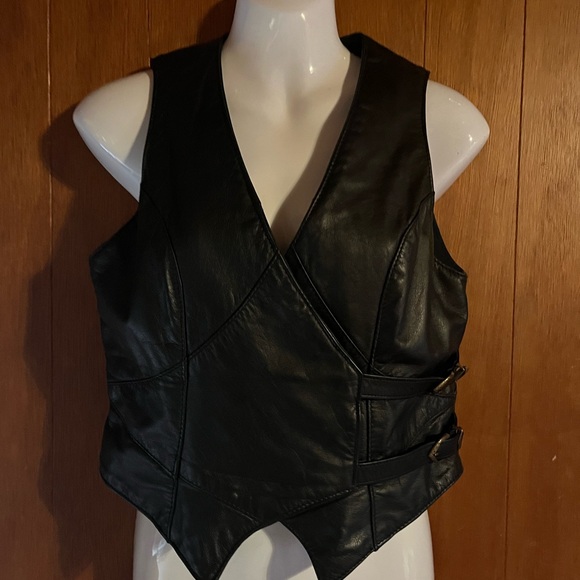 Ladies Leather Vest The Leather Ranch size Small - Picture 2 of 9